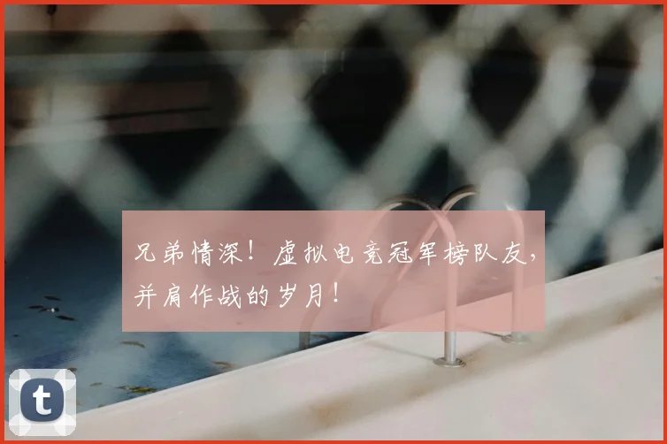 兄弟情深！虚拟电竞冠军榜队友，并肩作战的岁月！